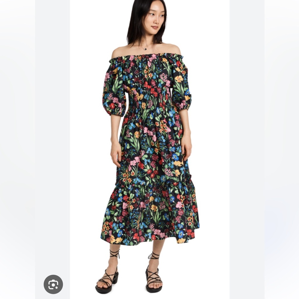 Floral Black Dress Cara Cara